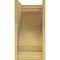 Ekena Millwork 11"W x 11"D x 22"H Wide Scroll Rough Cedar Woodgrain TimberThane Corbel, Primed Tan CORUR11X11X22SCRRCPR - alternate 4
